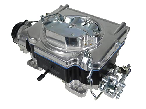 Holley Street - Carburador de demonios, aluminio brillante quemado por bolas con cuenco de combustible compuesto negro, 625 CFM, 4 barriles, estrangulador eléctrico, solo gasolina, segundos de vacío