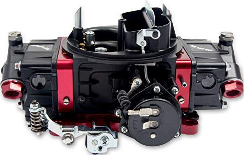 CARBURADOR DE CALLE BRAWLER DE CARBURADOR DE NUEVA TECNOLOGÍA DE COMBUSTIBLE RÁPIDO, CON FINADO NEGRO ROJO, SECONDARIOS MECÁNICOS, 750 CFM, MODELO 4150, Compatible con gasolina