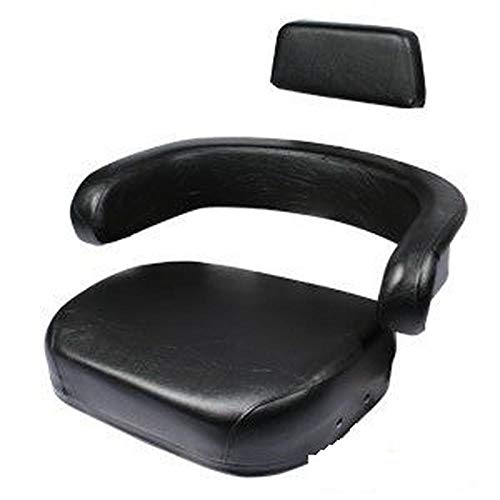 3-Piece Black/White Seat Set Fits Case/International Harvester Tractor 1026 105 Combine 1066 1206 1256 1456 1466 1999435C1