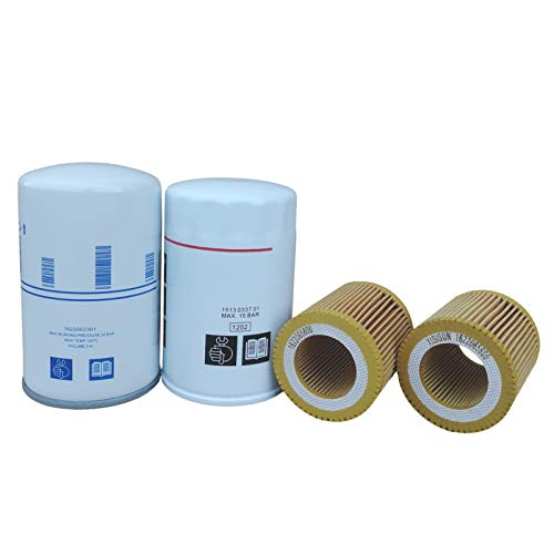 2901086501 XISISUN Kit de filtro compatible y adecuado compresor de aire GX2 GX3 GX5 Paquete de mantenimiento del filtro Piezas de repuesto 1622065800 1513033701 1622062301