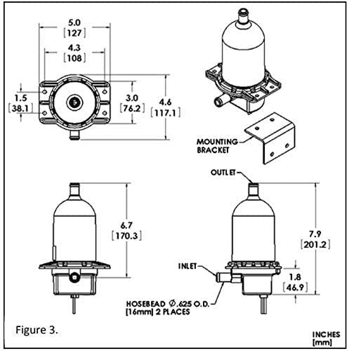 Thunder Parts HOTSTART TPS101GT10-000 - Precalentador de refrigerante del motor | 1000 vatios 120V 8.4A