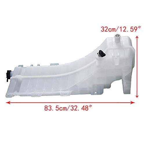 Munirater Depósito de refrigeración depósito de expansión de botella de recuperación con tapa Volvo VNL y Mack CHU CXN CXU 08-18 (21846997 603-5505)