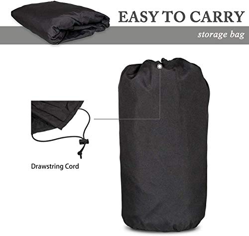 Cab Cover 8221537 Car Cover for Jeep Wrangler JK JKU JL JLU 2007-2020 4 Door - 300D Oxford Sun Shade Car Cover Door & Hard top Off