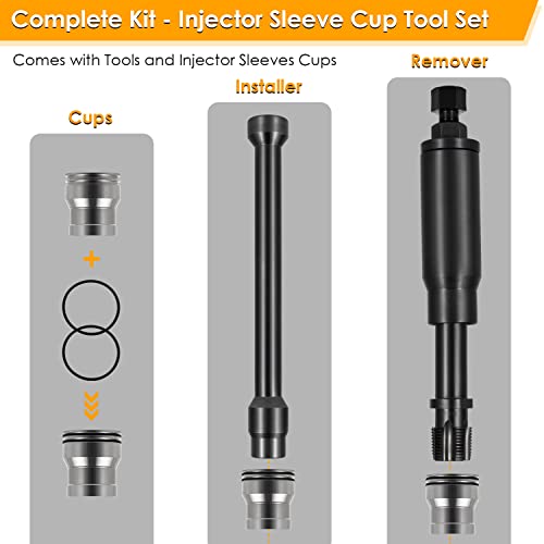 Herramienta de extracción e instalación para inyector con kit de piezas para Cat 3126/3126B Caterpillar C7 C9 con inyectores estilo HUEI