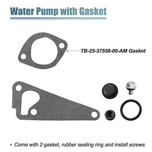 Bomba de agua TK132269 para motor Yanmar para motores Thermo King Tripac APU TK270 TK370 TK374 Bomba de agua refrigerante de motor de calor inferior tono plateado