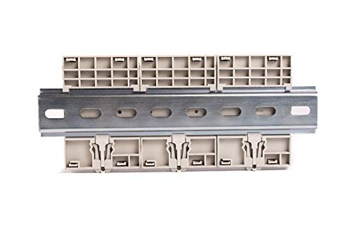 Electrodepot 40 Amp 12 polos (4 polos x 3) Bobina normalmente abierta, 110-120 VCA (funcionamiento silencioso), carga del motor 40 A y carga de iluminación 63 A paquete de contactor con carril DIN de 8 cm y 2 tornillos número 10