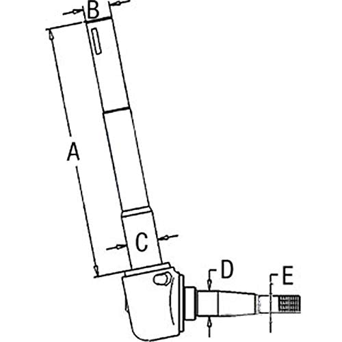 C5NN3106R se adapta a Ford Tractor Parts Husillo L/H 2000, 3000, 2600, 3600