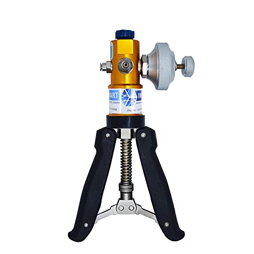Ace Instruments Calibrador manual de la bomba de presión y vacío (solo bomba manual) para laboratorios de calibración, calibración de campo y calibración del transmisor de presión Modelo: AI-DP1-2200