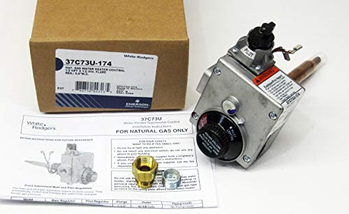 White Rodgers 37 C73u-174 Gas Calentador de agua CTL, sólo para el gas Nat, 1/5,1 cm n.p.t. Inlet, 1/5,1 cm Inv Flare Outlet (sustituye a 36 C73u-652)