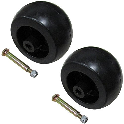 (2) 753-04856A Ruedas de cubierta con pernos para MTD Compatible con Cub Cadet RZT-50 LT1050 LT1046 LT1042
