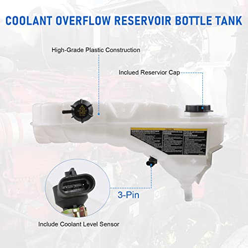 Tanque de botella de depósito de refrigerante 603-5403 para Kenworth y Peterbilt Modelos W900 T800 T660 T600 389 388 Reemplaza 603-5403, N5346001, T1673008
