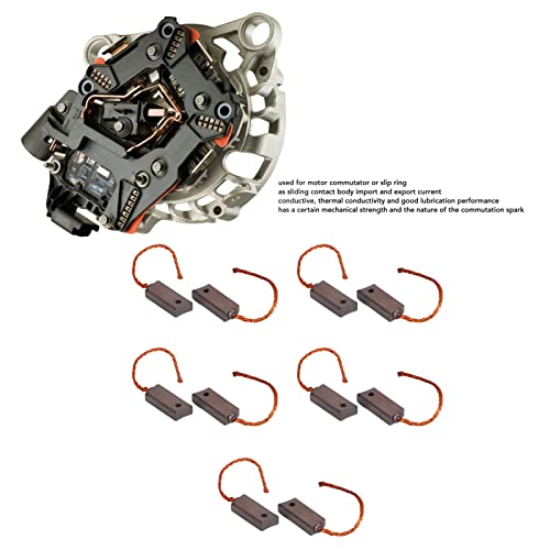 10 Uds., Juego de Escobillas Reguladoras del Alternador, Repuesto de Cepillos de Carbono para Motor Generador para VALEO CARGO PX602 P60 LETRIKA ISKRA MAHLE OE: 092950