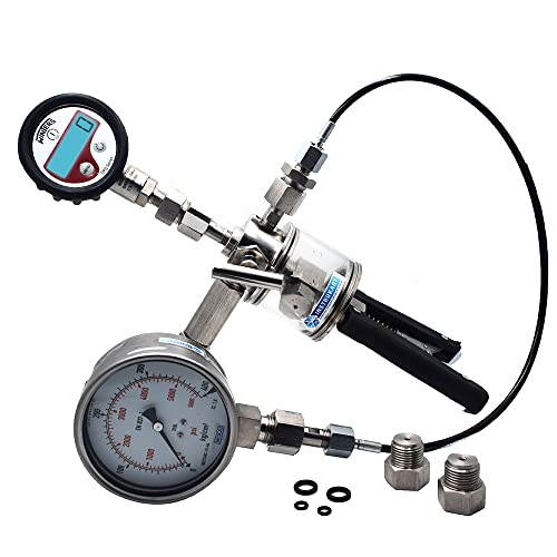 Calibrador de bomba de mano de alta presión para calibración de campo, laboratorios de calibración, rango: 0 a 1,322.8 lbs/Cm2, modelo: AI-DPI-2300 (calibrador de bomba de mano)