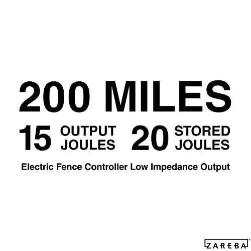 Zareba EAC200M-Z Cargador eléctrico de baja impedancia de 200 millas