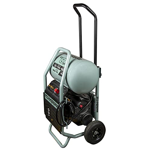 Metabo HPT Compresor de aire | THE TANK™ 8 galones | 225 PSI | 5 CFM @ 90 PSI | Carro | Sin aceite | EC1315S