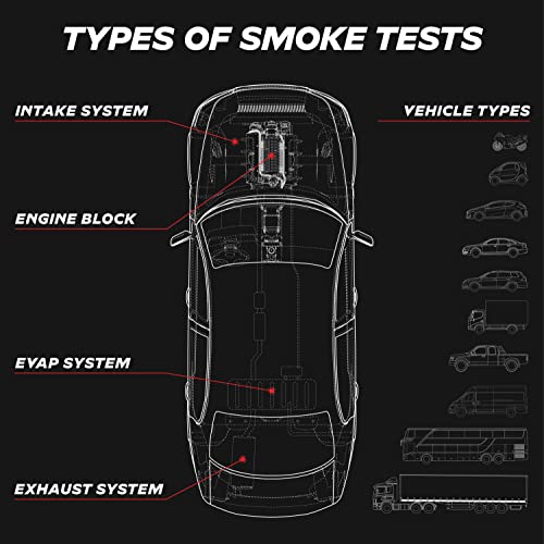 AutoLine Pro Detector de fugas de máquina de humo automotriz EVAP probador de diagnóstico al vacío | Serie de tienda | Fabricado en los Estados Unidos