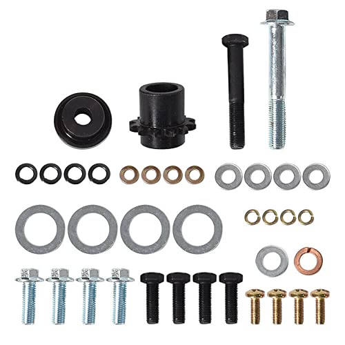 Convertidor de par de par de 1 pulgada de diámetro de 16 hp serie 40 kit de convertidor de par con un cigüeñal recto de 1 pulgada con chaveta de 1/4 pulgadas para motores Go Kart 9HP-16HP