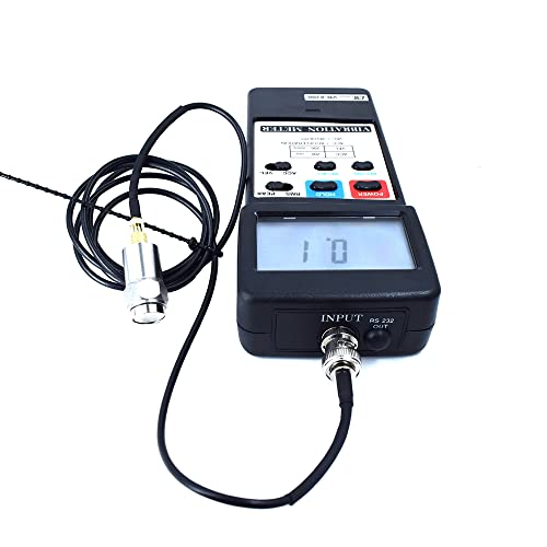Medidor electrónico de vibración (rango: 32 a 122 ℉) para caja de cambios industriales, automóviles, rodamientos rotadores de rueda sin ejes, sopladores junto con certificado de calibración. Modelo: Lutron VB-8200
