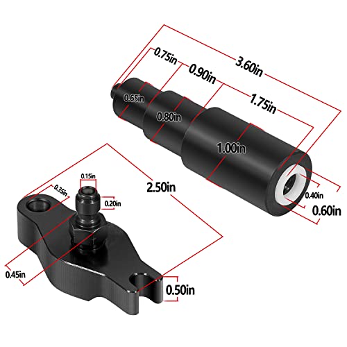 Deecaray Tu-15-26 Adaptador de prueba de compresión diésel para inyector, 3 piezas, negro, compatible con motores Cummins ISB utilizados en Dodge Pick-Ups