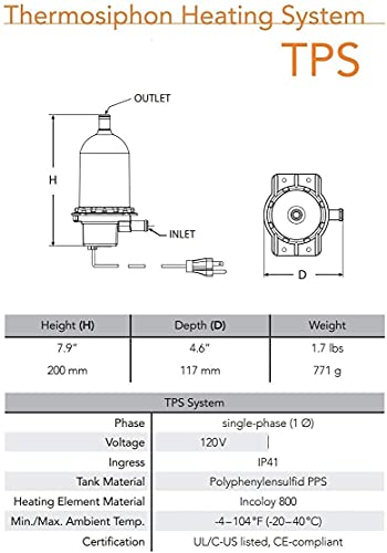 Hotstart TPS151GT8-000 Original calentador de motor | Precalentador de refrigerante