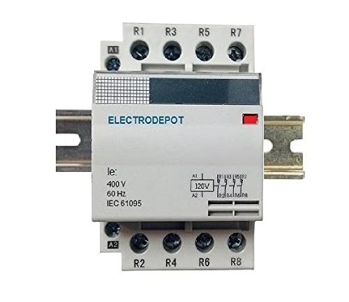 40 Amp 4 Pole NC Normally Closed Lighting Contactor IEC 120V Coil 934004 by Electrodepot