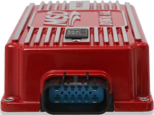 Nueva caja de control de encendido digital MSD con limitador Rev, rojo, 520-540V, rango de 11,000 RPM, 8 pulgadas de largo x 4 pulgadas de ancho x 1.825 pulgadas de alto, compatible con cilindros de 4-6-8