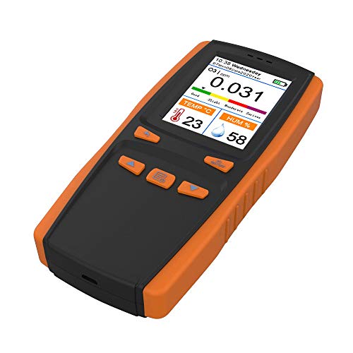 Detector de medidor de ozono, analizador de ozono portátil Medidor de ozono O3 multifuncional Detector de aire Sensor inteligente Medidor de ozono Monitor de contaminación de calidad del aire
