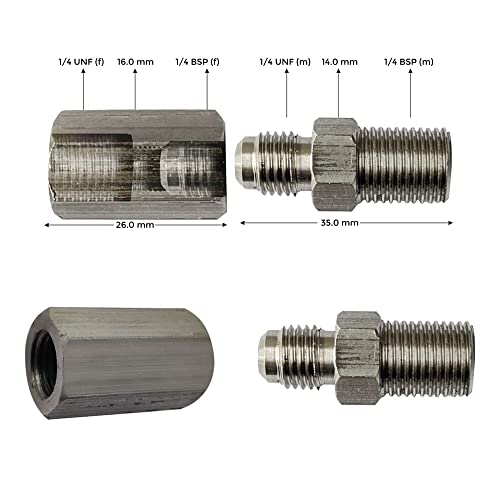 Interruptor de presión de caldera con SPDT (rango: -2.90 a 116 PSI) para líquidos, plantas gaseosas y de vapor, compresores e industria automotriz de Danfoss Modelo: KPI-35 (con reductor, paquete de 1)