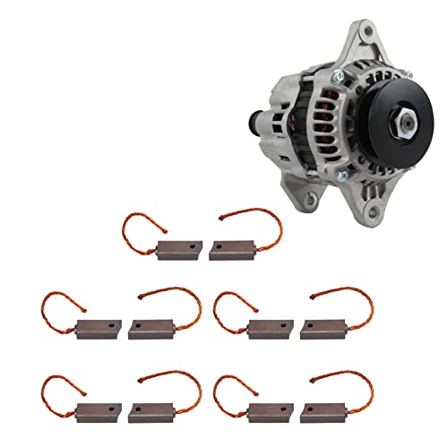 10 Uds., Juego de Escobillas Reguladoras del Alternador, Repuesto de Cepillos de Carbono para Motor Generador para VALEO CARGO PX602 P60 LETRIKA ISKRA MAHLE OE: 092950