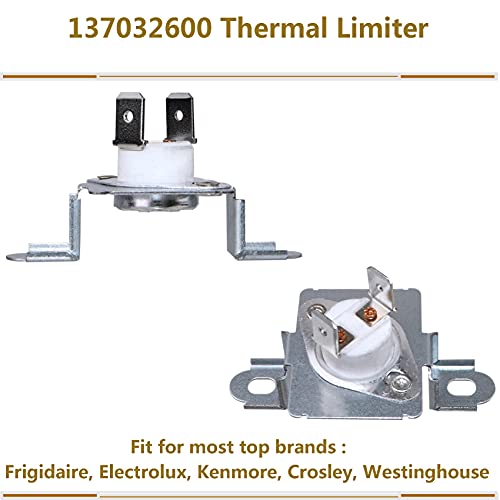 134792700 Elemento de calefacción para secadora, limitador térmico 137032600 y termostato 3204267 compatible con secadores Electrolux Frigidaire, repuesto PS2349309 AP4368653 AP4368739 PS2349395 y AP2131414214214