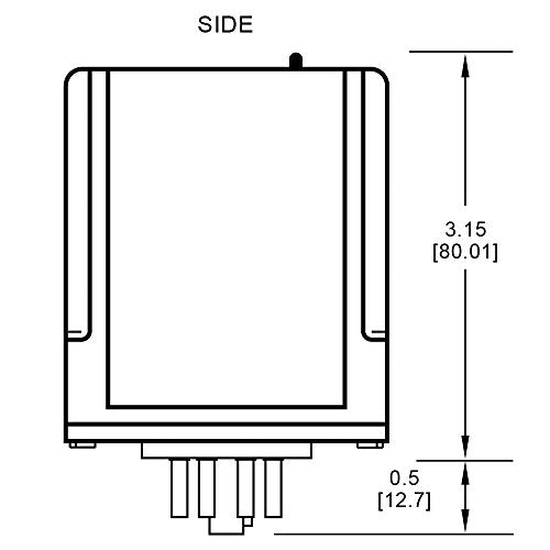 Symcom MotorSaver Monitor de voltaje trifásico, modelo 201A-AU, 190-480V, punto de viaje variable, retraso de reinicio, retraso de viaje y desequilibrio de voltaje, base octal de 8 pines