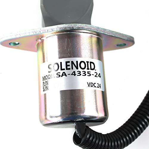DEEGOOLY 3930233 3923680 SA-4335-12 Solenoide de parada de combustible de 12 V para motor Cummins 6BT 6CT 8.3L