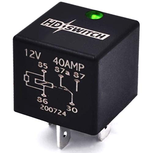 Relé impermeable con indicador de luz LED que reemplaza a John Deere LVA13729 318E 318E 319D 319E 320 323D 323E 324 326D 326E 328D 329E 332 333D 333 - Grasa dieléctrica incluida
