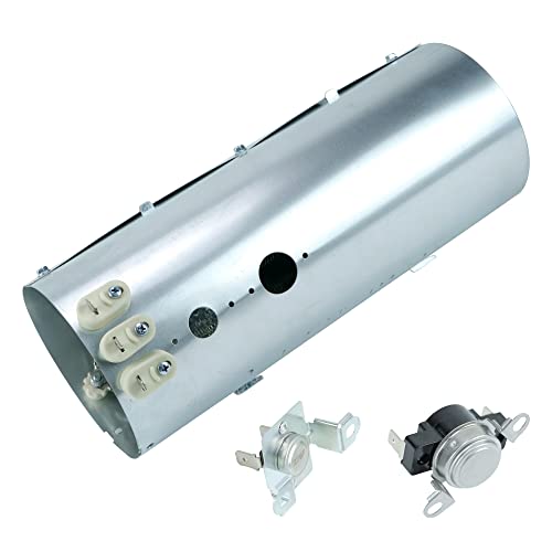 134792700 Elemento de calefacción para secadora y limitador térmico 137032600 y termostato 3204267 apto para secadora Electrolux Frigidaire Element calefactor AP4368653 PS2349309 1482984 eimed55irro eimed55iiiiiiiiiW0