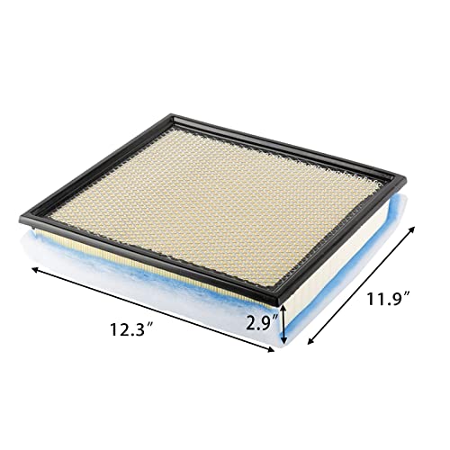 GETOPAUTO FA-2031 Filtro de aire de motor compatible con Ford F250 F350 F450 F550 6.7L Powerstroke Diesel sustituye a FA2031 LC3Z-9601B WA10905 (juego de 2)