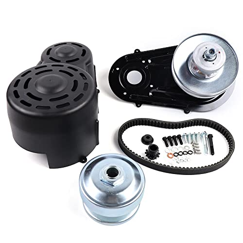 Convertidor de par de par de 1 pulgada de diámetro de 16 hp serie 40 kit de convertidor de par con un cigüeñal recto de 1 pulgada con chaveta de 1/4 pulgadas para motores Go Kart 9HP-16HP