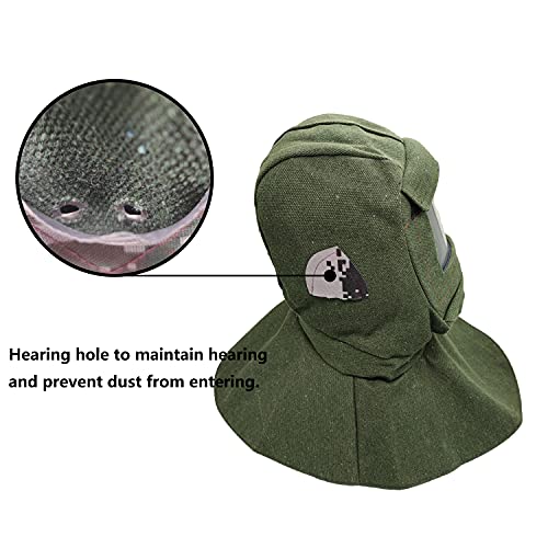 Casco de protección, máscara de polvo, casquillos de protección de chorro de arena, armadura de trabajo industrial, piezas de chorro de arena, herramientas de chorro de arena