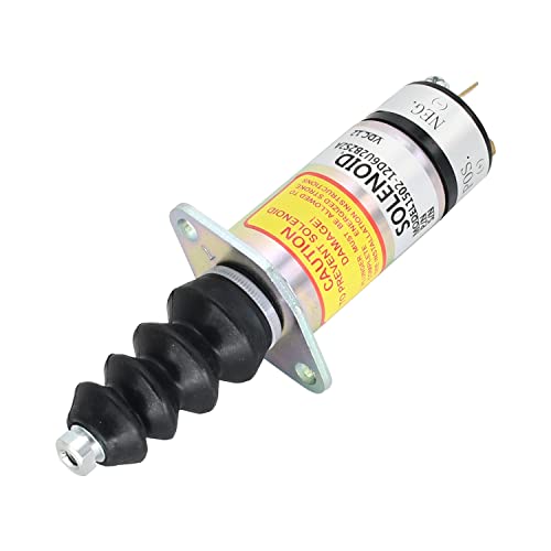 Solenoide de apagado de combustible 1502-12D6U2B2S2A 12V compatible con Woodward Serie 1502 Reemplazo 307-2546 307-2546-00