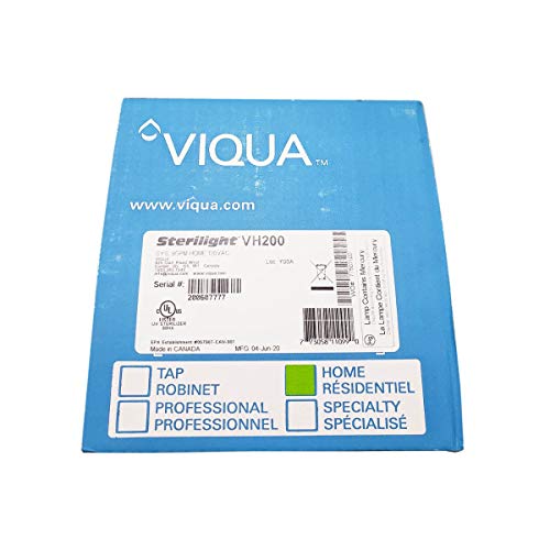 VIQUA VH200 Home - Sistema de agua ultravioleta de acero inoxidable - 9 GPM 35W