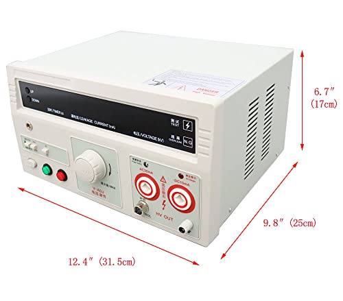 INTSUPERMAI RK2672AM - Probador de alta potencia, voltaje de entrada de 110 V 5 KV, probador de voltaje, herramienta de prueba de equipos de alimentación con pantalla digital, probador de resistencia de aislamiento eléctrico AC/DC de 100 VA