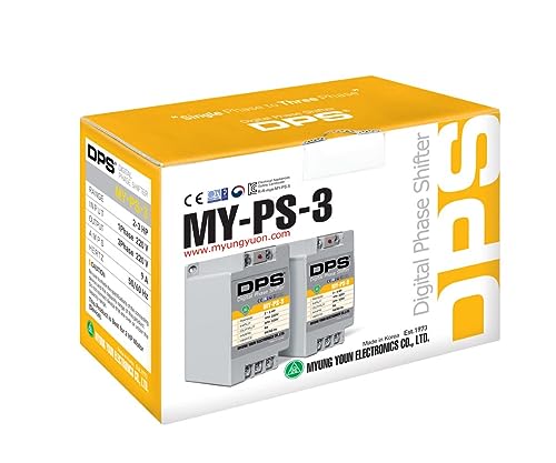 Convertidor monofásico a trifásico, modelo MY-PS-3, apto para motores trifásicos de 2HP (1,5 kw) 6 amperios 200-240 V, un DPS tiene que usarse solo para un motor
