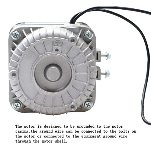 Motor de poste sombreado de 120 V, 60 Hz, 1.01 A, 18 W, motor de ventilador de CA para pequeños equipos de ventilación, evaporador de radiador de equipo de refrigeración (YZF18-25)
