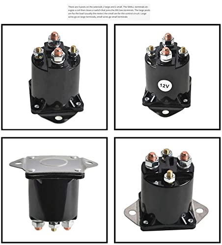 1013609 Solenoide de arranque de coche club, solenoide de carrito de golf de gas, interruptor solenoide de 12 V 1013609 para coche de club DS y carrito de golf de gas precedente, 1012275, 1013609, 435-154, 1012275, 435-15 4, LPLPL66, 003