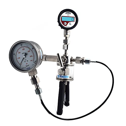 Calibrador de bomba de mano de alta presión para calibración de campo, laboratorios de calibración, rango: 0 a 1,322.8 lbs/Cm2, modelo: AI-DPI-2300 (calibrador de bomba de mano)