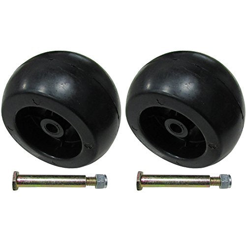 (2) 753-04856A Ruedas de cubierta con pernos para MTD Compatible con Cub Cadet RZT-50 LT1050 LT1046 LT1042