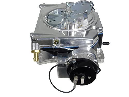 Holley Street - Carburador de demonios, aluminio brillante quemado por bolas con cuenco de combustible compuesto negro, 625 CFM, 4 barriles, estrangulador eléctrico, solo gasolina, segundos de vacío