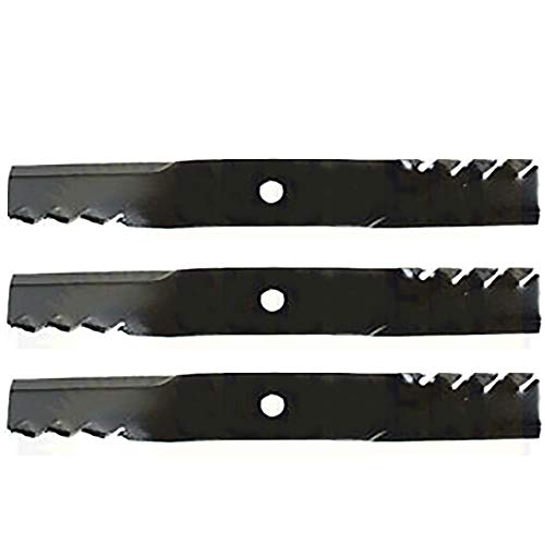 (3) Cuchillas dentadas para cortacésped John Deere ZTrak Z525E Z535M Z540M Z375R reemplaza M143520.