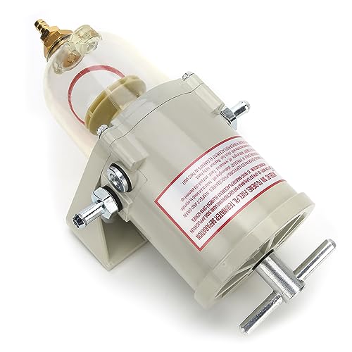 Separador de agua para Diesel del coche, ensamblaje del separador de agua del filtro de combustible para Diesel del motor con junta de tornillo 500FG