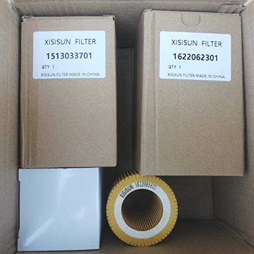 2901086501 XISISUN Kit de filtro compatible y adecuado compresor de aire GX2 GX3 GX5 Paquete de mantenimiento del filtro Piezas de repuesto 1622065800 1513033701 1622062301