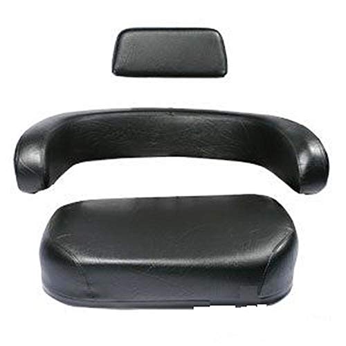 3-Piece Black/White Seat Set Fits Case/International Harvester Tractor 1026 105 Combine 1066 1206 1256 1456 1466 1999435C1